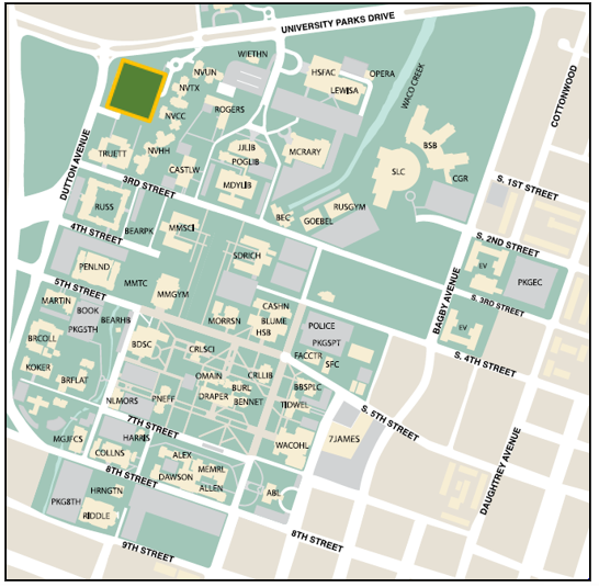 Lot 45 Dutton Garage Department of Public Safety Baylor University